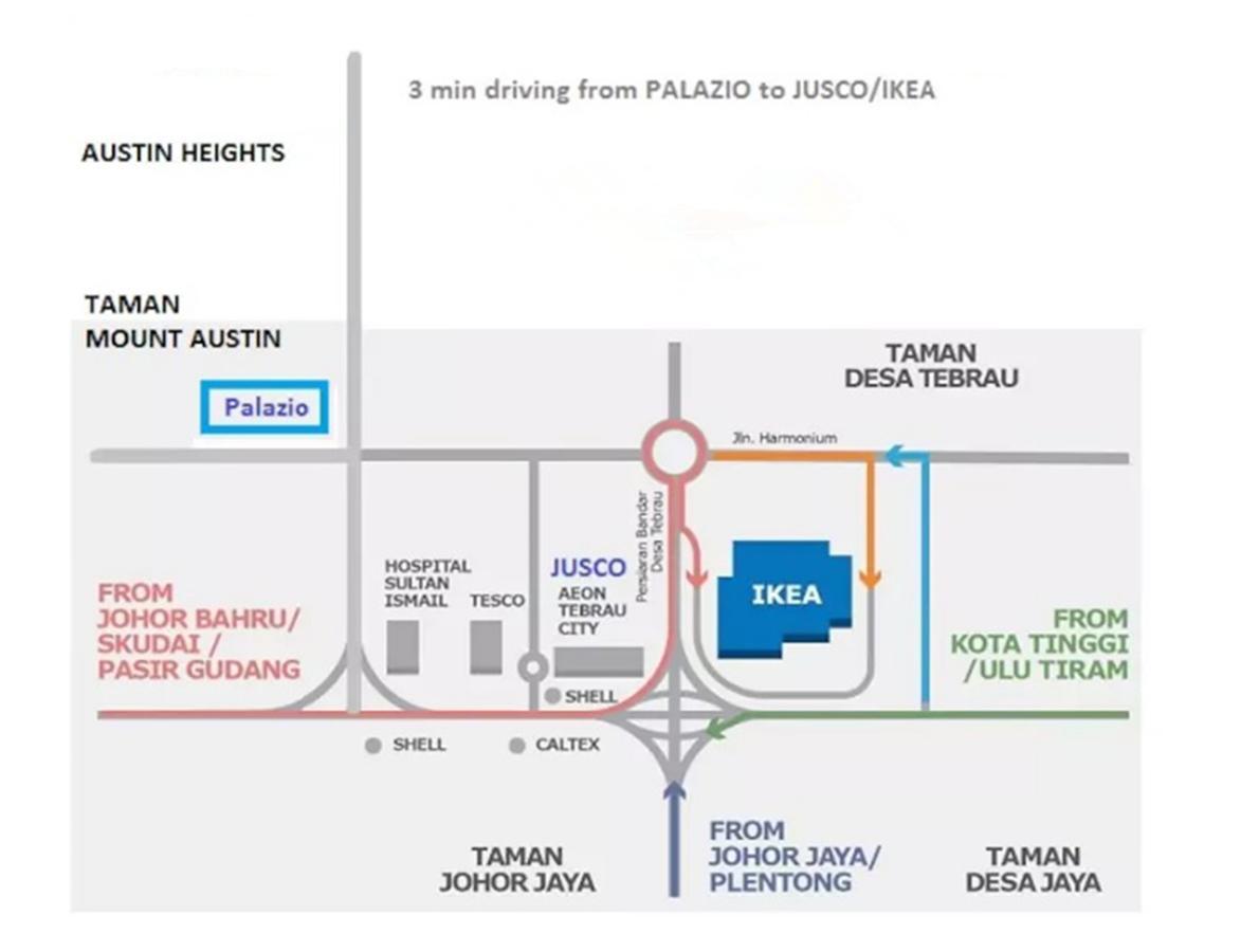 Palazio Service Apartment Johor Bahru Exterior foto